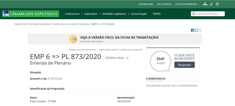 Ampliação do auxílio emergencial_ emenda deputado Paulo Guedes 