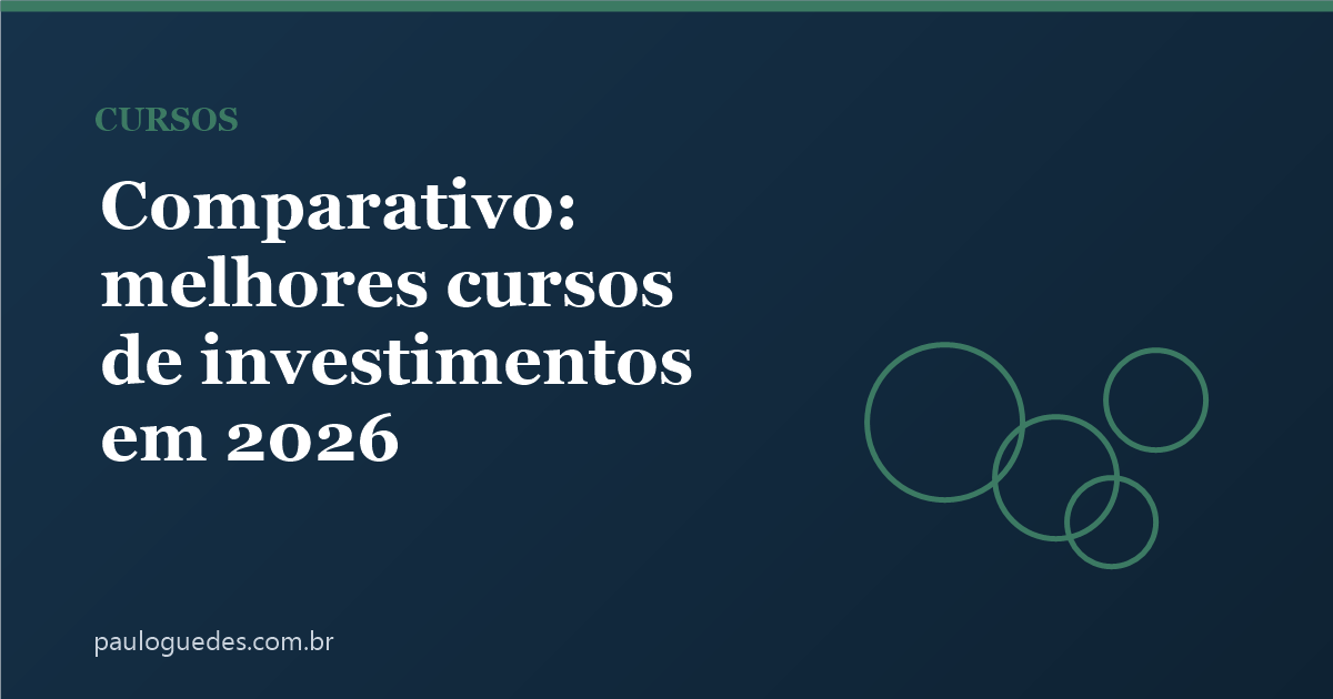 Comparativo: melhores cursos de investimentos em 2026