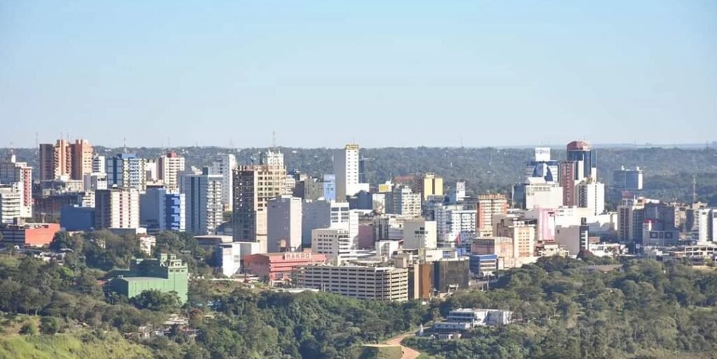 Centro de Ciudad del Este, no Paraguai