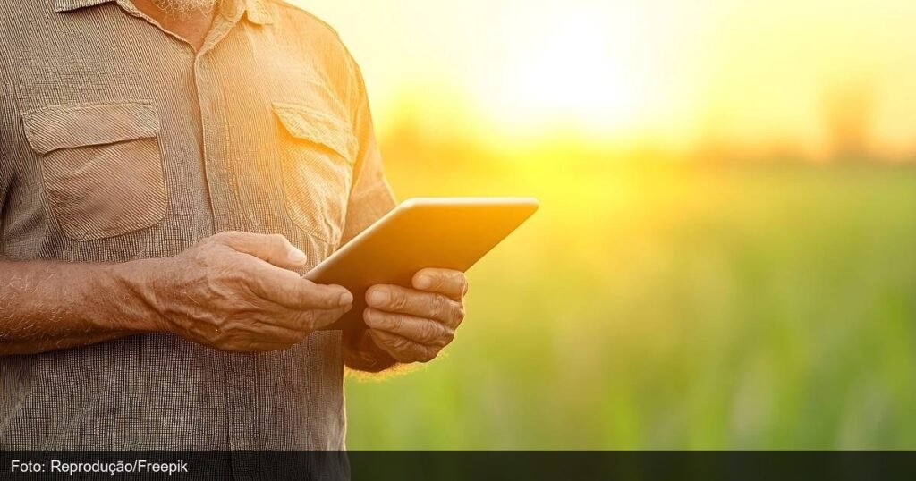 Tecnologia aplicada ao agronegócio em fazenda